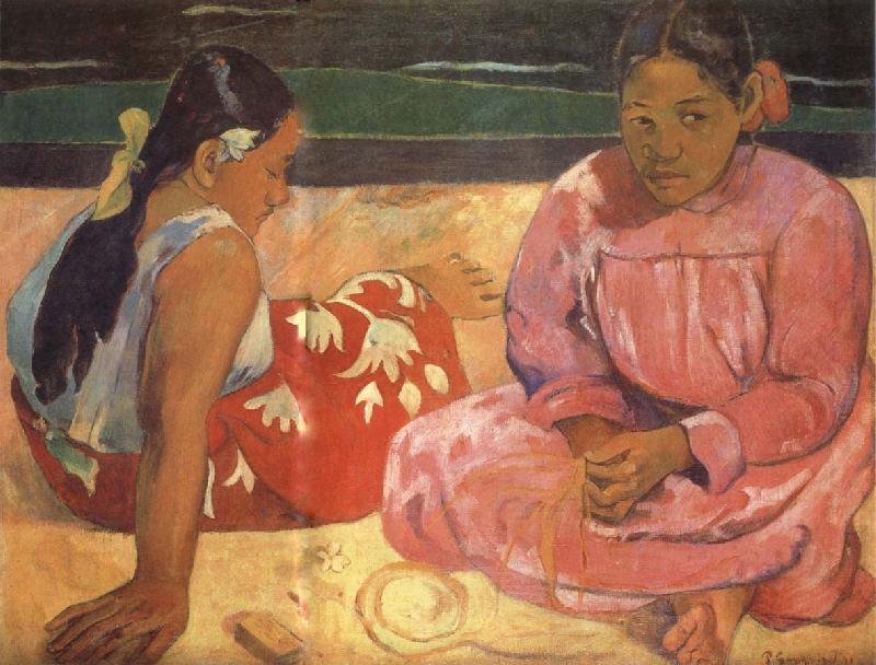 Paul Gauguin Two Women on the Beach oil painting image